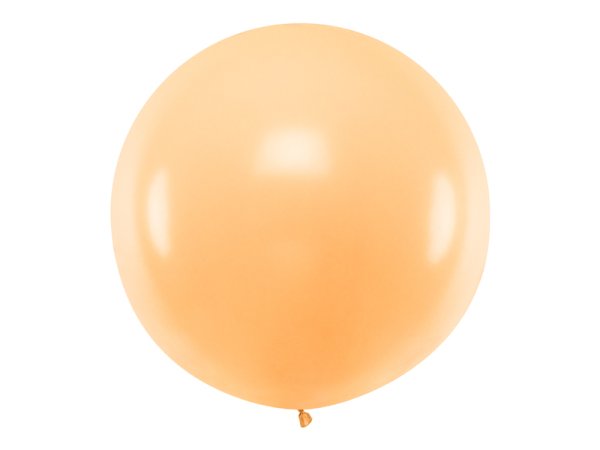 Round Ballon 1m, Pastel Light Peach Round Ballon 1m, Pastel Light Peach