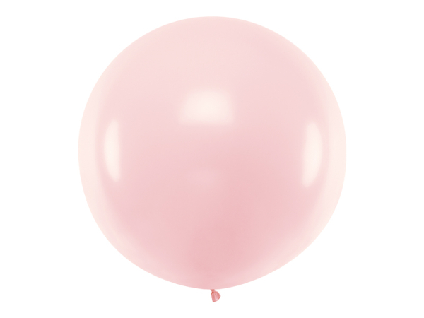 Round Ballon 1m, Pastel Pale Pink Round Ballon 1m, Pastel Pale Pink