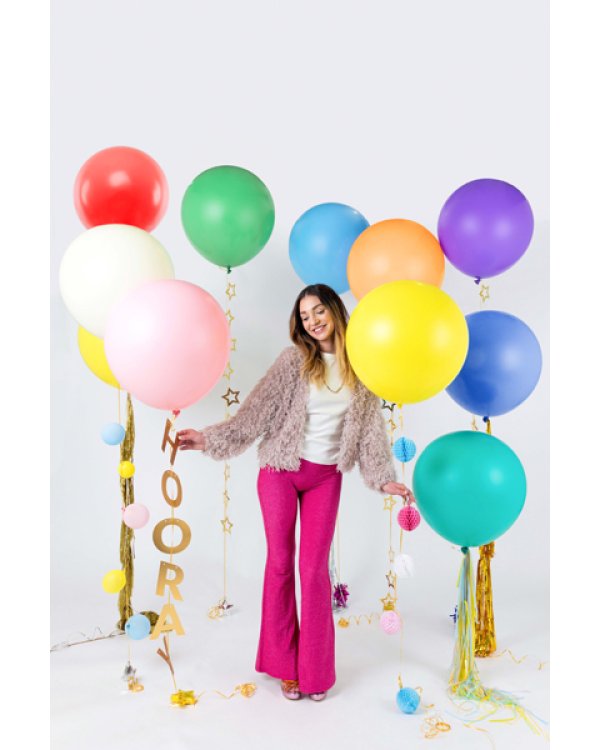 Round balloon 60 cm, Pastel Light Cream
