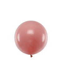Round balloon 60 cm, Pastel Wild Rose