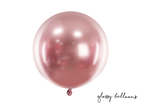 Round Glossy Balloon 60cm, rose gold Round Glossy Balloon 60cm, rose gold