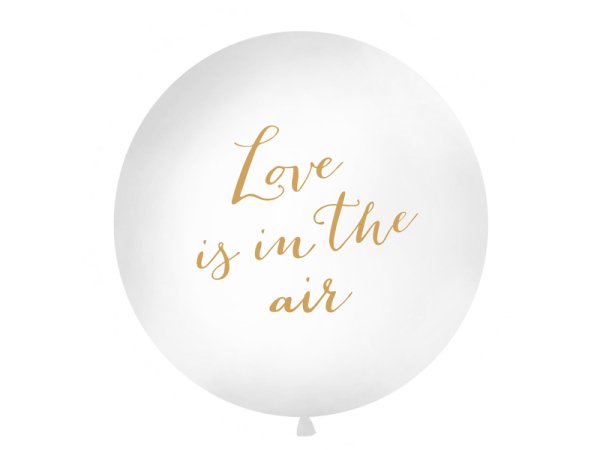Giant Balloon 1 m, Love is in the air, white Giant Balloon 1 m, Love is in the air, white