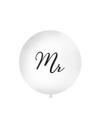 Giant Balloon 1 m, Mr, white