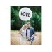 Giant Balloon 1 m, Love, white