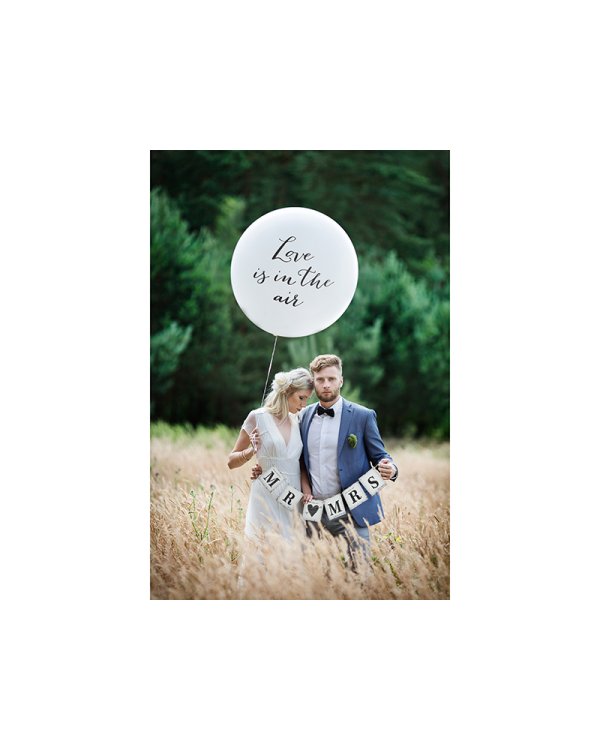 Giant Balloon 1 m, Love, white
