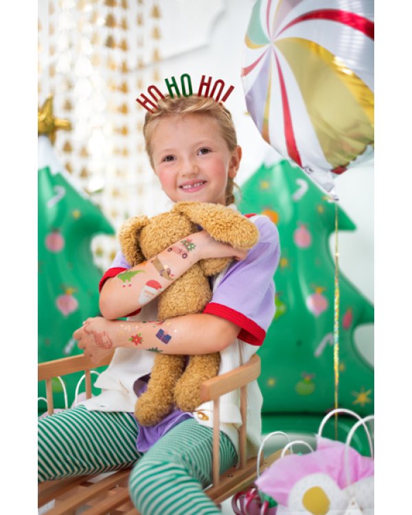 Headband HO HO HO!, mix, 17.5x20cm