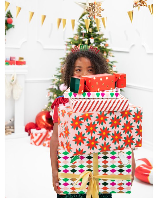 Headband HO HO HO!, mix, 17.5x20cm