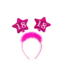 Headband with stars 18, pink