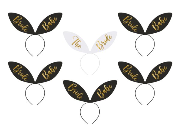 Headband Bride Squad, 15 x 29 cm, mix  (1 pkt / 6 pc.)