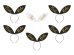 Headband Bride Squad, 15 x 29 cm, mix  (1 pkt / 6 pc.)