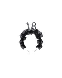 Headband ''18'' with ruffles and pearls