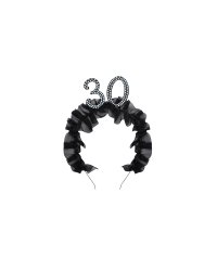 Headband ''30'' with ruffles and pearls