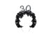 Headband ''30'' with ruffles and pearls