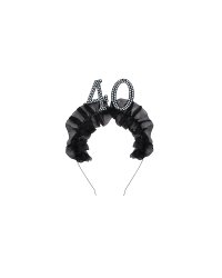 Headband ''40'' with ruffles and pearls