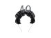 Headband ''40'' with ruffles and pearls