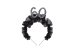 Headband ''60'' with ruffles and pearls
