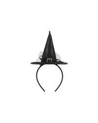 Witch Hat Headband, 17x28 cm, black