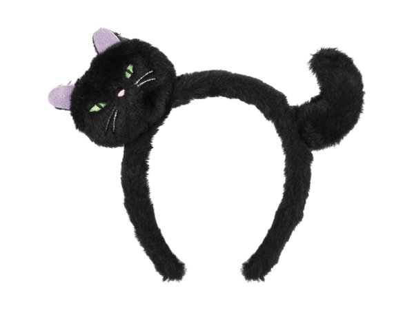 Cat Headband, 23.5x18 cm, black