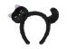 Cat Headband, 23.5x18 cm, black