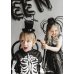 Cylinder Headband with Bats, 19x26 cm, Black
