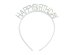 Headband Happy Birthday, 14x15.5 cm, silver