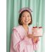 Headband Happy Birthday, 18x18 cm, pink