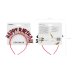 Headband Happy Birthday, 18x18 cm, pink