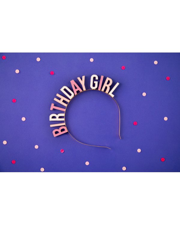 Headband Birthday Girl, mix