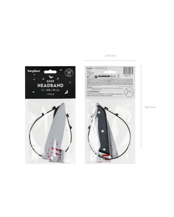 Дополнительное изображение книги «Knife Headband, 45x14 cm, mix»