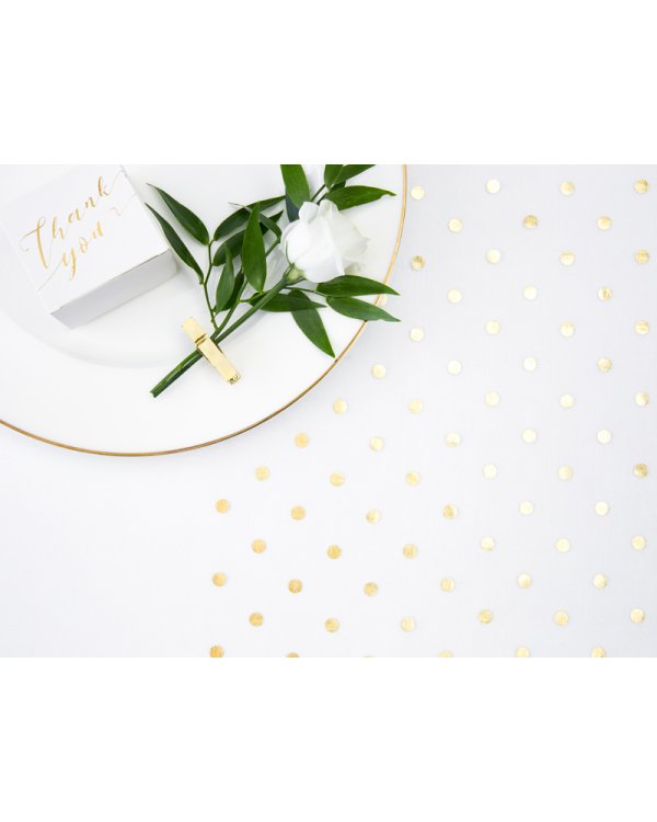 Printed Organza, white, 0.36 x 9m