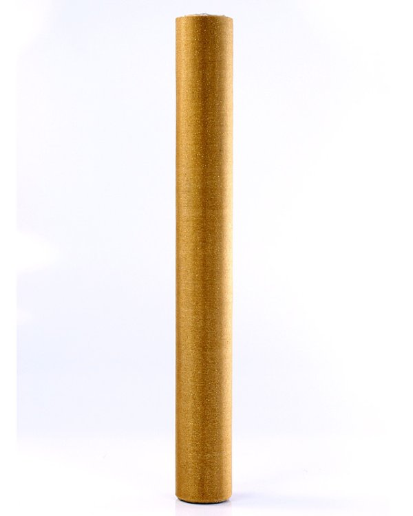Organza Glittery, gold, 0.36 x 9m (1 pc. / 9 lm)