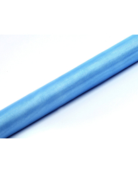 Organza Plain, sky-blue, 0.36 x 9m (1 pc. / 9 lm)