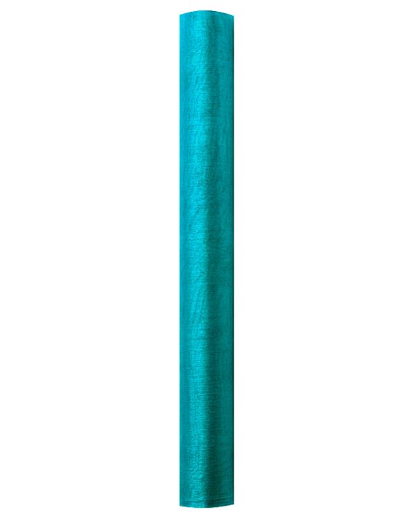 Organza Plain, turquoise, 0.36 x 9m (1 pc. / 9 lm)