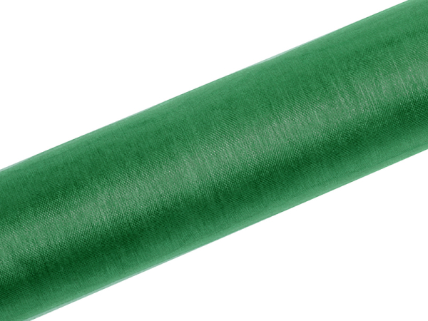 Organza Plain, emerald green, 0.16 x 9m (1 pc. / 9 lm)