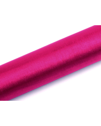 Organza Plain, dark pink, 0.16 x 9m (1 pc. / 9 lm)