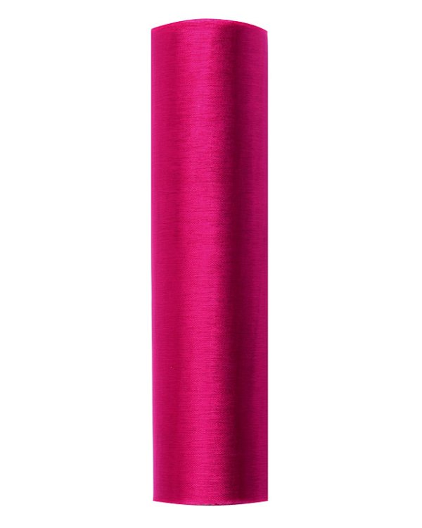 Organza Plain, dark pink, 0.16 x 9m (1 pc. / 9 lm)