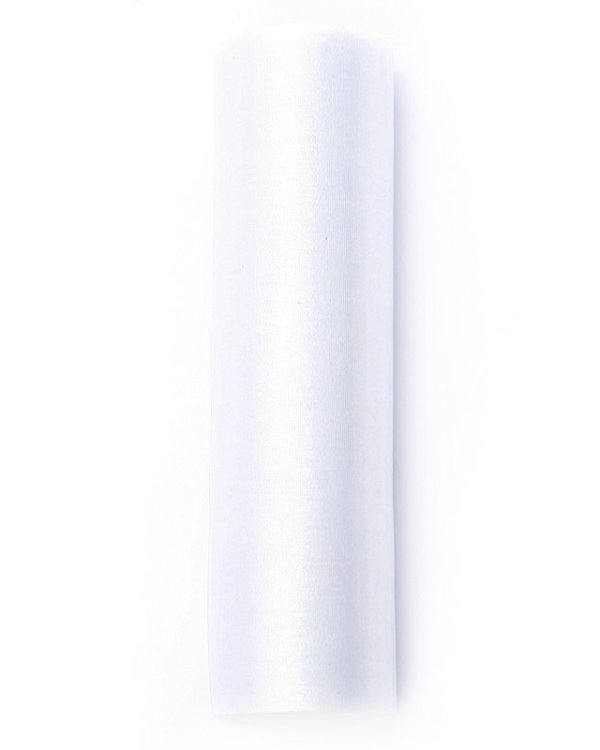 Organza Plain, white, 0.16 x 9m (1 pc. / 9 lm)