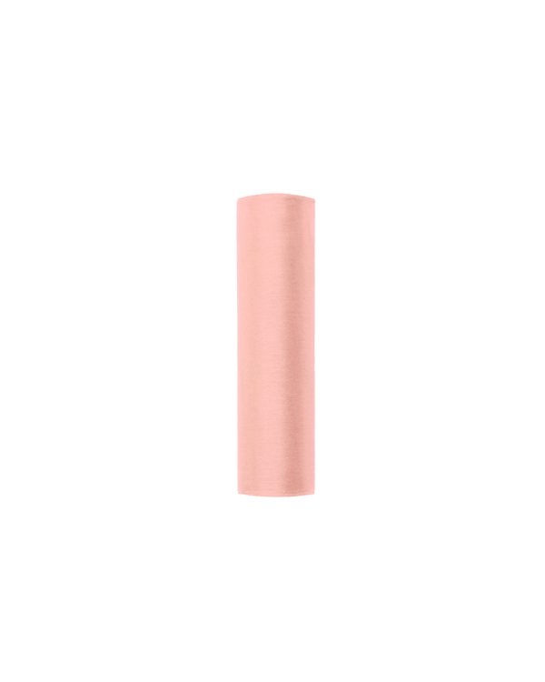 Organza Plain, pale pink, 0.16 x 9m (1 pc. / 9 lm)