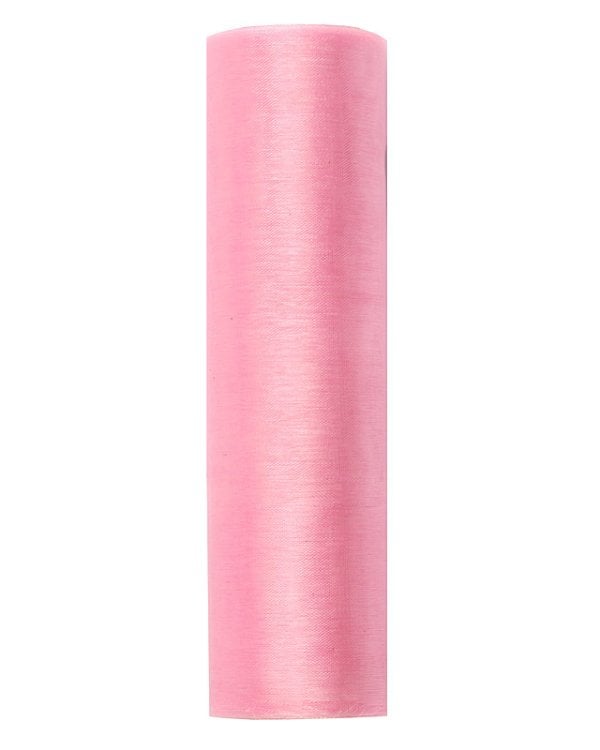 Organza Plain, light pink, 0.16 x 9m (1 pc. / 9 lm)