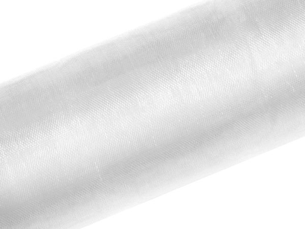 Organza Plain, white, 1.50 x 50m (1 pc. / 50 lm)