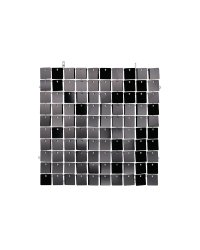 Sequin backdrop panel, square-shape, black, 30x30 cm