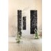 Sequin backdrop panel, square-shape, black, 30x30 cm