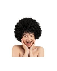 Afro wig, black
