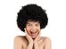 Afro wig, black