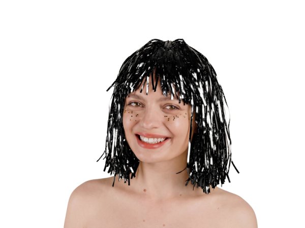 Обложка книги «Foil wig, black»