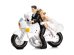 Cake Topper Newly-weds on a Motorcycle, 11.5cm