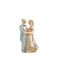 Cake Topper Gold Anniversary, 12cm