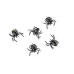 Plastic spiders, black (1 pkt / 10 pc.)