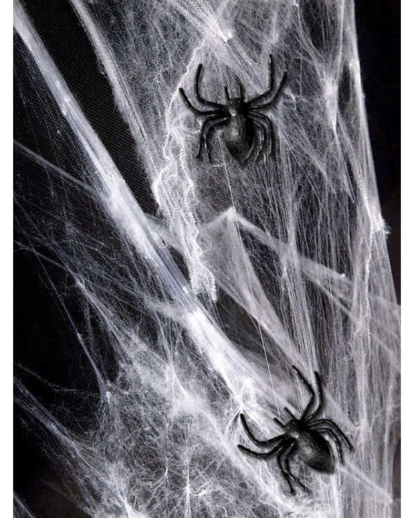 Plastic spiders, black (1 pkt / 10 pc.)