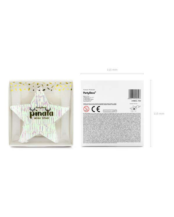Piniata - Star, 10.5x9.5x3.5cm